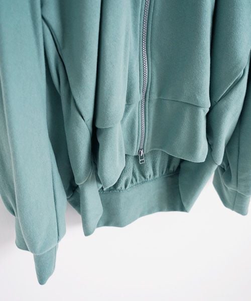 VUy.ヴウワイ.big hoody vuy-a23-k04[GREEN×PAINT]