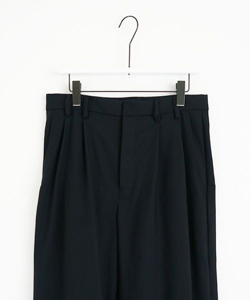 VUy.ヴウワイ.box slit pants vuy-a23-p02[BLACK×PAINT]