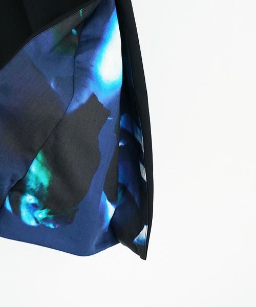 VUy.ヴウワイ.box slit pants vuy-a23-p02[BLACK×PAINT]