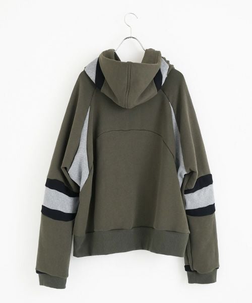 BALMUNG  バルムング.23AW01 フロウクロスフーディ[ダークカーキ]