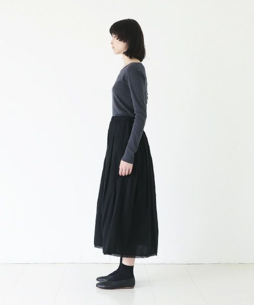 KristenseN DU NORD.クリステンセンドゥノルド.SKIRT [332-12332/E-247/10 Black]