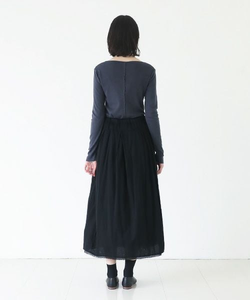 KristenseN DU NORD.クリステンセンドゥノルド.SKIRT [332-12332/E-247/10 Black]