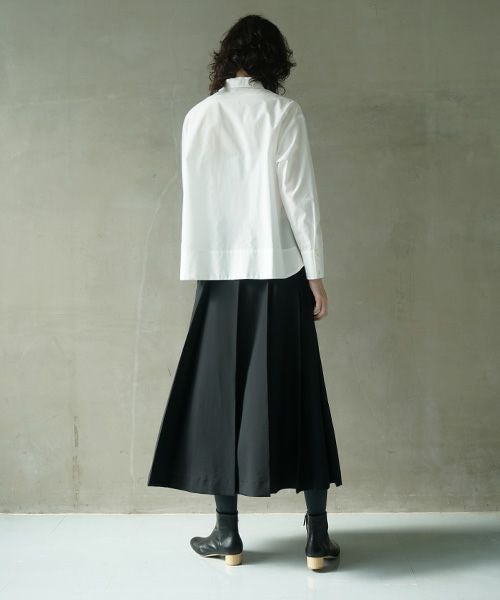 Mochi.モチ.finx cotton shirt [off white]