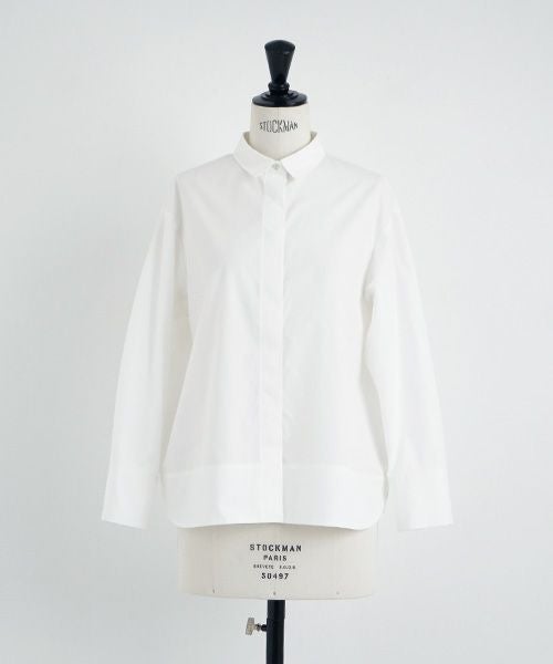 Mochi.モチ.finx cotton shirt [off white]