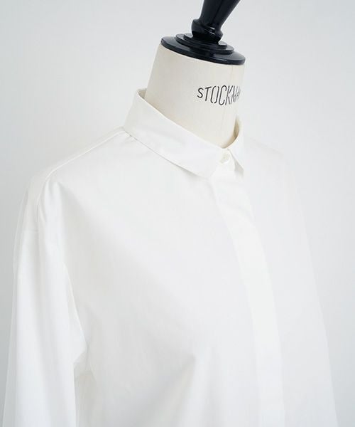 Mochi.モチ.finx cotton shirt [off white]