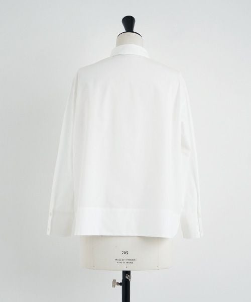 Mochi.モチ.finx cotton shirt [off white]