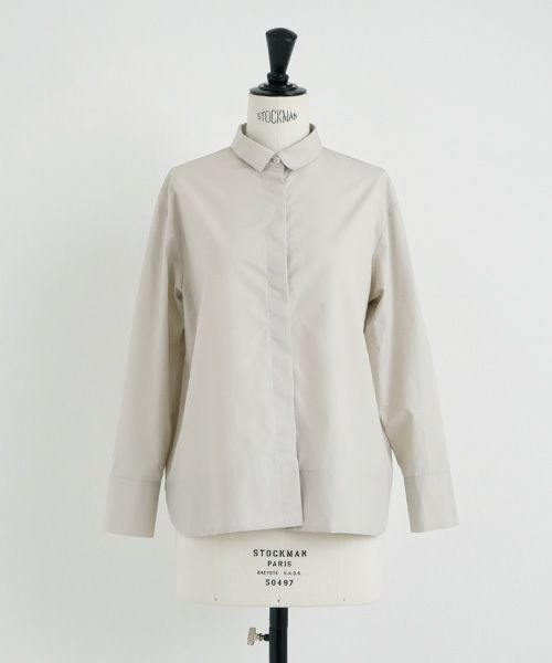 Mochi.モチ.finx cotton shirt [off beige]