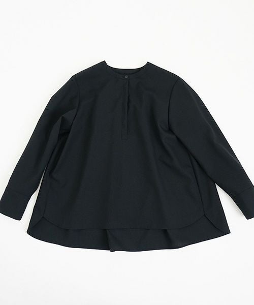 Mochi.モチ.fly front tuck blouse [black]
