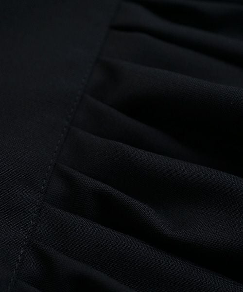 Mochi モチ Mochi公式 Mochi通販 Mochi服 Mochiツイッター Mochiインスタ fly front tuck blouse [black]