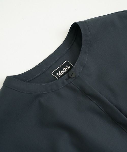 Mochi モチ Mochi公式 Mochi通販 Mochi服 Mochiツイッター Mochiインスタ fly front tuck blouse [dark moss grey]