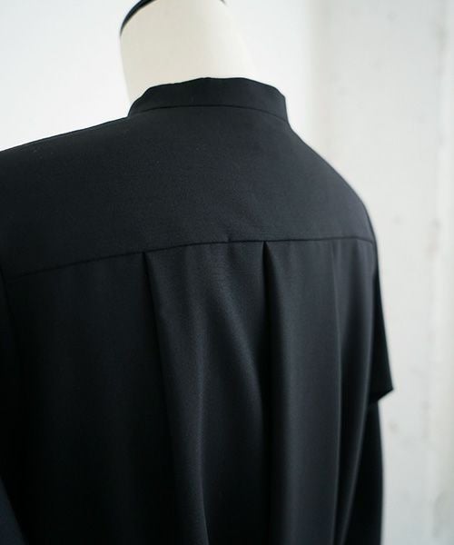 Mochi モチ Mochi公式 Mochi通販 Mochi服 Mochiツイッター Mochiインスタ tuck shirt dress [black]