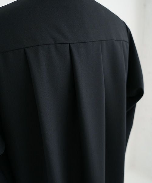 Mochi モチ Mochi公式 Mochi通販 Mochi服 Mochiツイッター Mochiインスタ tuck shirt dress [black]