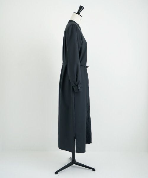 Mochi モチ Mochi公式 Mochi通販 Mochi服 Mochiツイッター Mochiインスタ tuck shirt dress [dark moss grey]