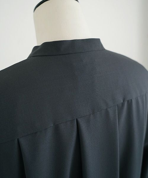 Mochi モチ Mochi公式 Mochi通販 Mochi服 Mochiツイッター Mochiインスタ tuck shirt dress [dark moss grey]