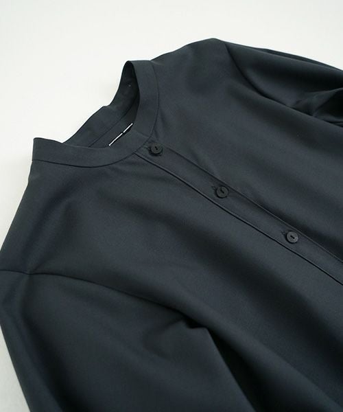 Mochi モチ Mochi公式 Mochi通販 Mochi服 Mochiツイッター Mochiインスタ tuck shirt dress [dark moss grey]