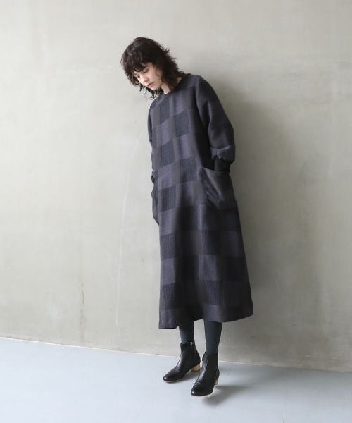 Mochi.モチ.original jacquard dress [original check/・1]