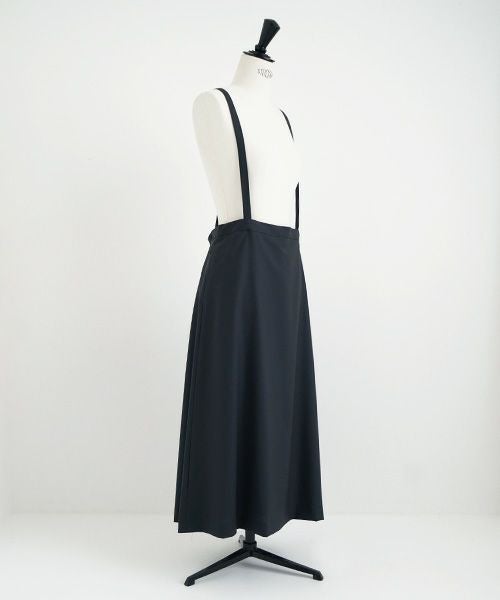 Mochi.モチ.harf tucked skirt [dark moss grey]