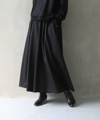 Mochi.モチ.flare wide pants [black]