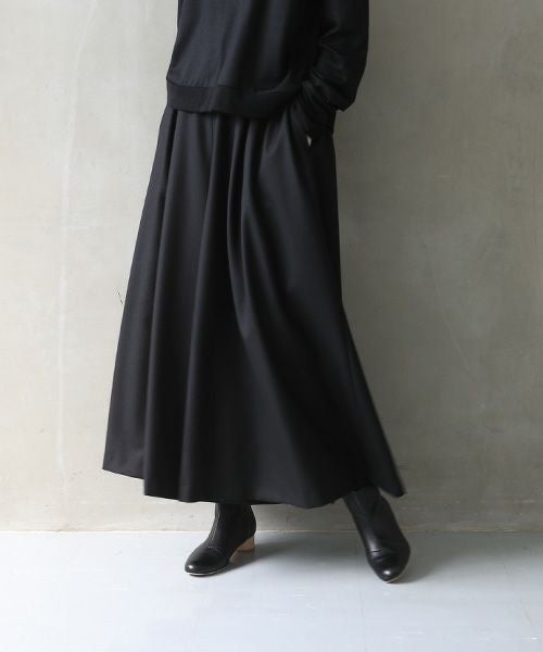 Mochi.モチ.flare wide pants [black]