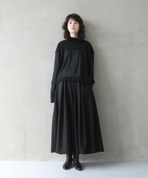 Mochi.モチ.flare wide pants [black]