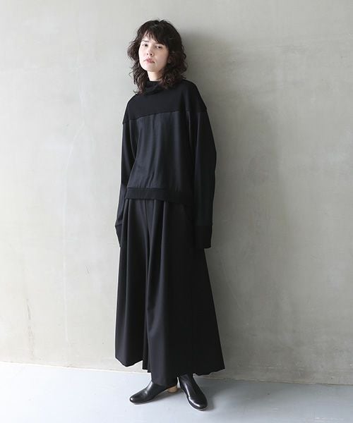 Mochi.モチ.flare wide pants [black]