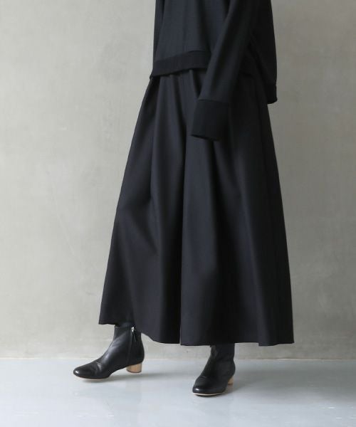 Mochi.モチ.flare wide pants [black]