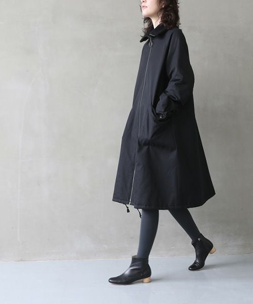 Mochi モチ finx gabardine coat [black/・1]