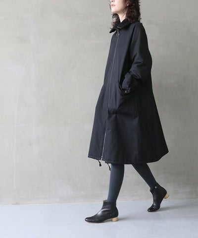 Mochi.モチ.finx gabardine coat [black/・2]