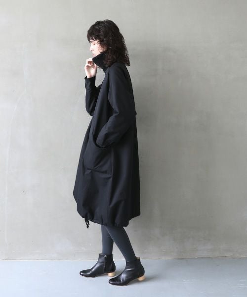 Mochi.モチ.finx gabardine coat [black/・2]