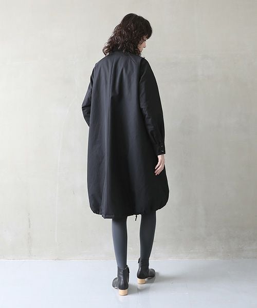 Mochi.モチ.finx gabardine coat [black/・2]