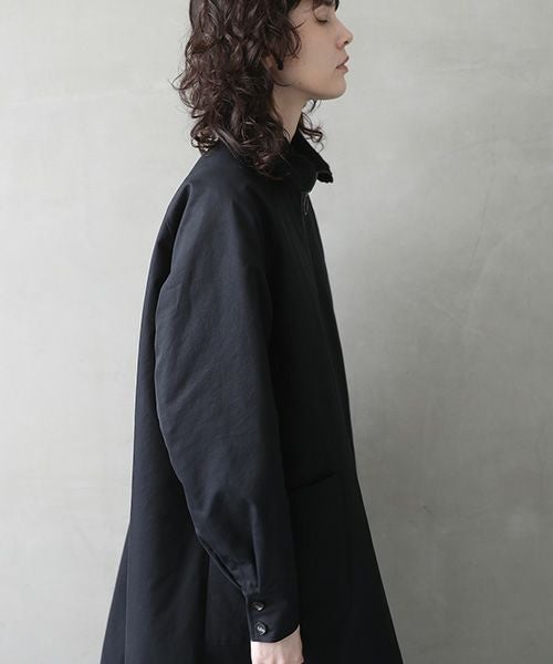 Mochi.モチ.finx gabardine coat [black/・2]