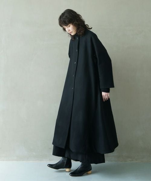 Mochi.モチ.a-line coat [black]
