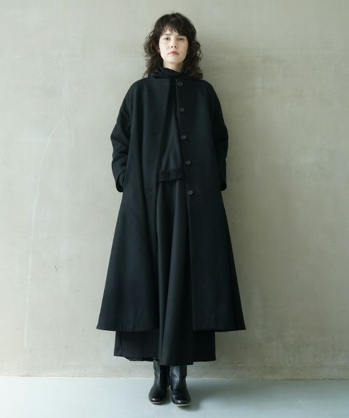 Mochi.モチ.a-line coat [black]
