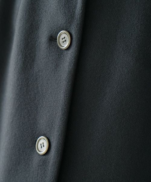 Mochi モチ a-line coat [dark moss grey]