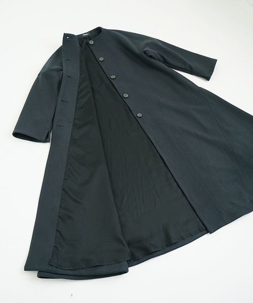 Mochi モチ a-line coat [dark moss grey]