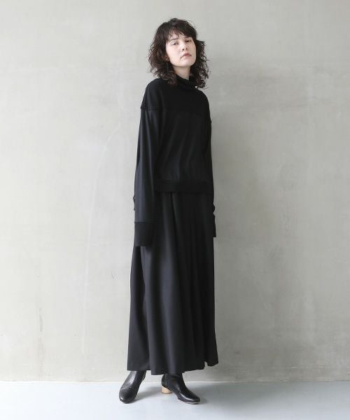 Mochi.モチ.turtleneck knit [black]