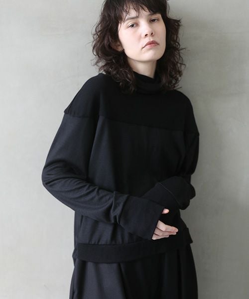 Mochi.モチ.turtleneck knit [black]