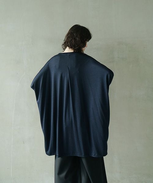 Mochi.モチ.dolman long knit cardigan [navy]