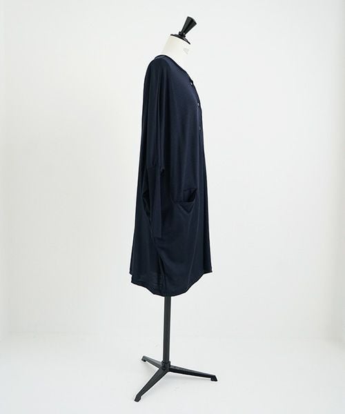 Mochi.モチ.dolman long knit cardigan [navy]