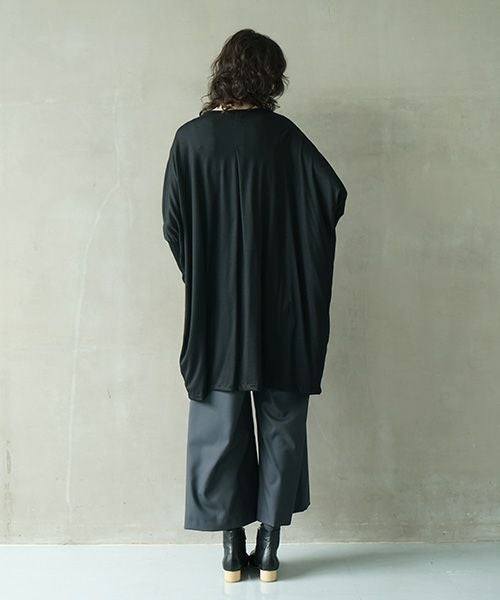 Mochi.モチ.dolman long knit cardigan [black]