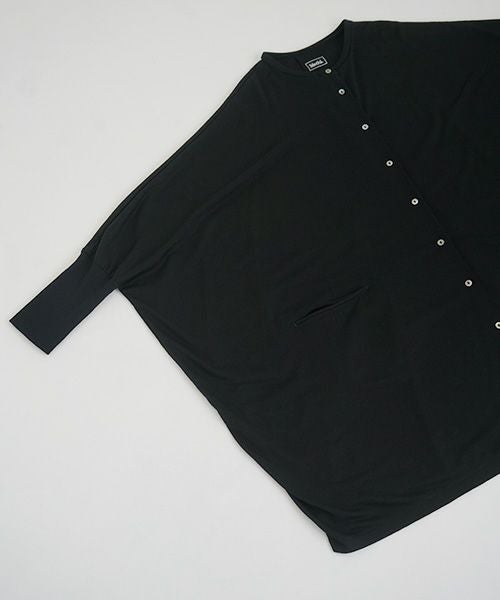 Mochi.モチ.dolman long knit cardigan [black]