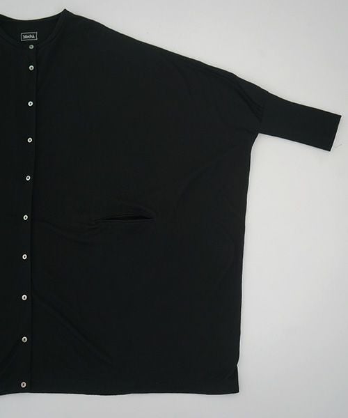 Mochi.モチ.dolman long knit cardigan [black]