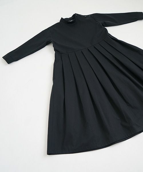 Mochi モチ Mochi公式 Mochi通販 Mochi服 Mochiツイッター Mochiインスタ hight neck tuck dress [black]