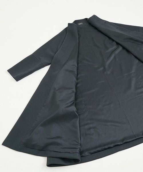 Mochi モチ no collar coat [dark moss grey]