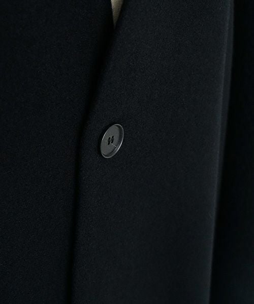 Mochi モチ Mochi公式 Mochi通販 Mochi服 Mochiツイッター Mochiインスタ v-neck no collar coat [black]