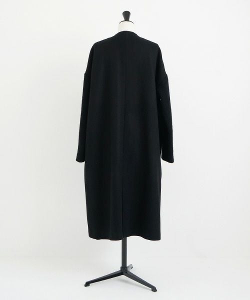 Mochi モチ Mochi公式 Mochi通販 Mochi服 Mochiツイッター Mochiインスタ v-neck no collar coat [black]