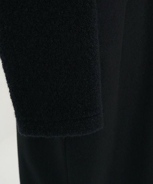 Mochi モチ Mochi公式 Mochi通販 Mochi服 Mochiツイッター Mochiインスタ v-neck no collar coat [black]