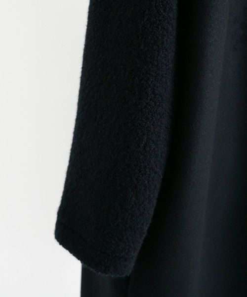 Mochi モチ Mochi公式 Mochi通販 Mochi服 Mochiツイッター Mochiインスタ v-neck no collar coat [black]