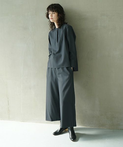 Mochi モチ wide pants [dark moss grey]