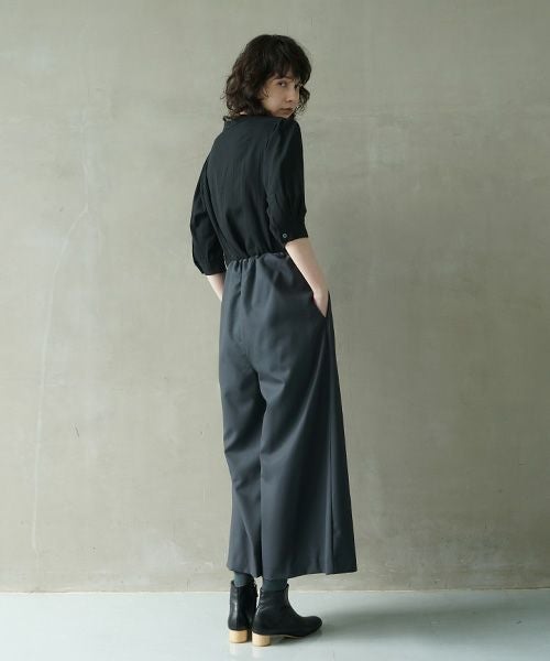 Mochi モチ wide pants [dark moss grey]